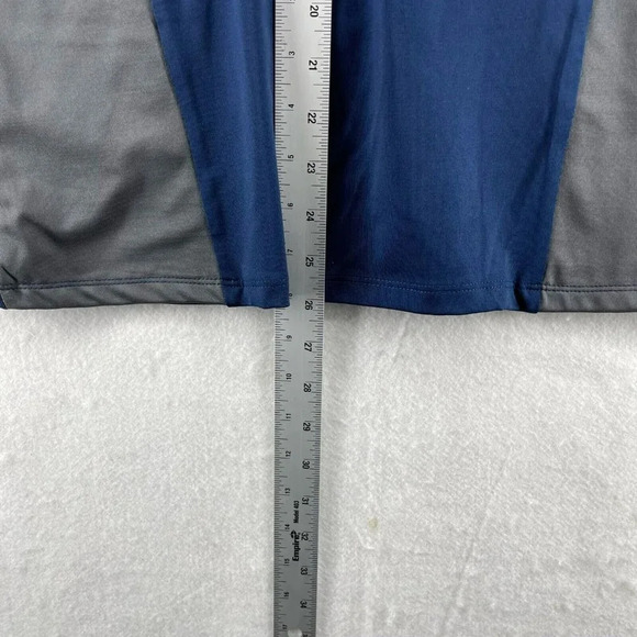Aero Dynamic Athletic Dress Womens Sz L Blue Colorblock Scoop Neck Front Pockets - Picture 4 of 11